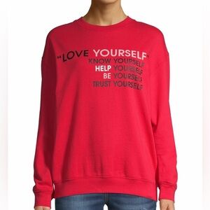 Wound Up- Red “Love Yourself “ Sweatshirt Size 2XL